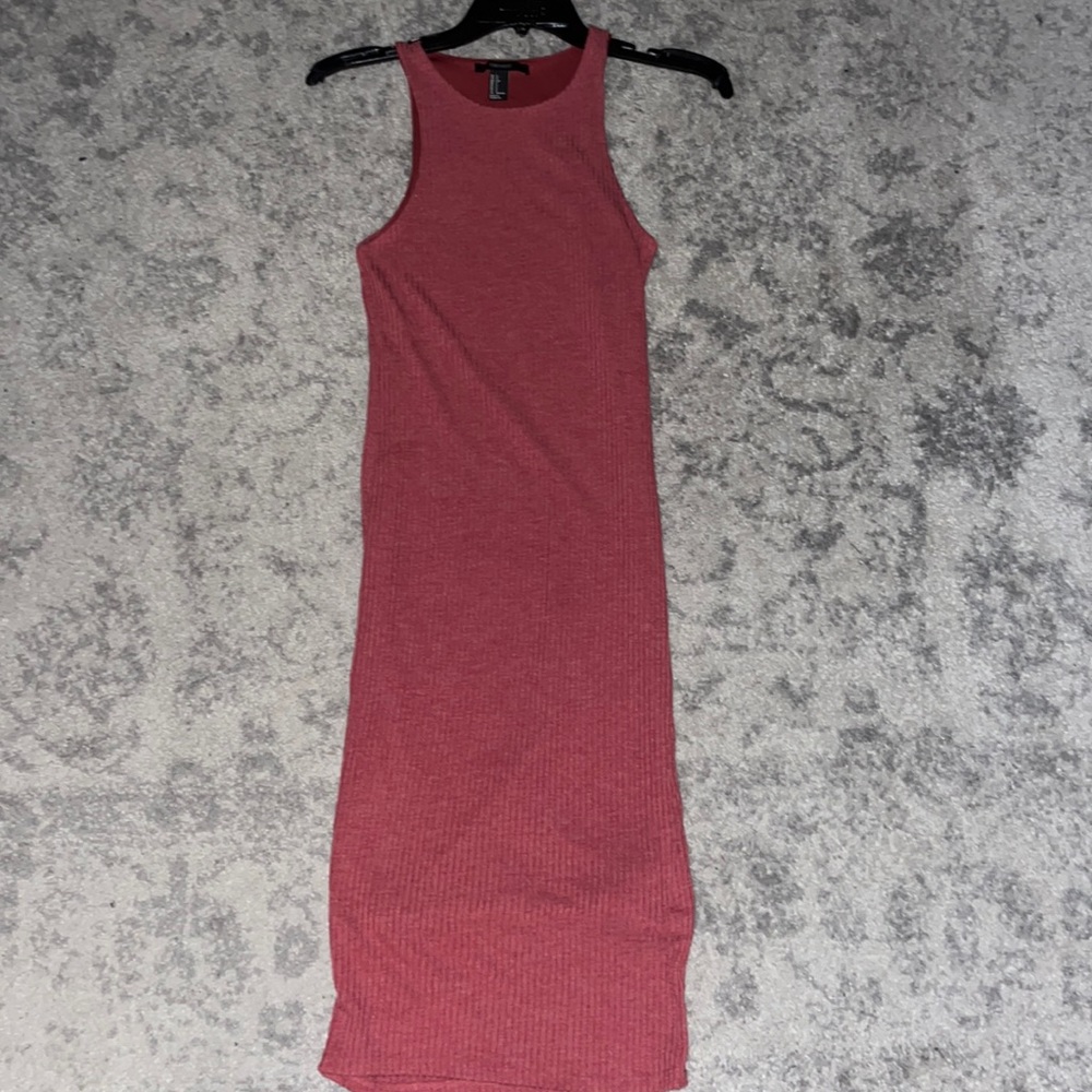 Forever 21 Knee Length Ribbed Dress
